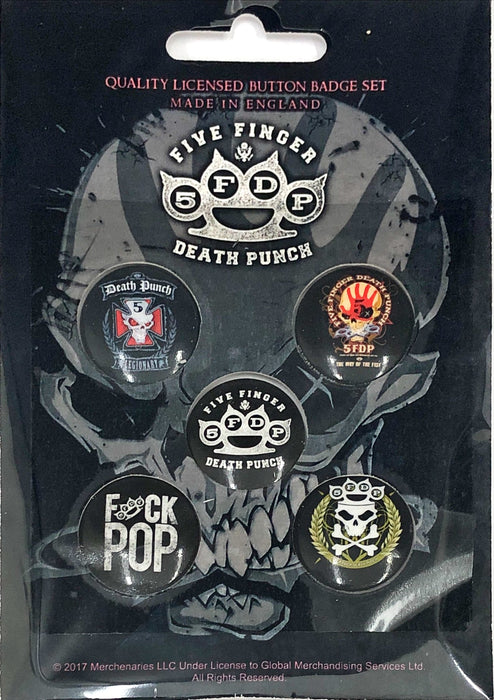 Five Finger Death Punch (Button Badge Set)