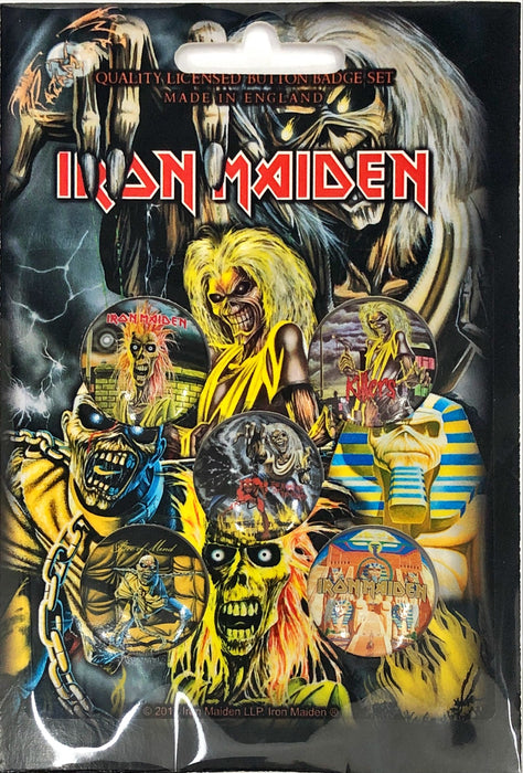 Iron Maiden - Early Albums (Button Badge Set)