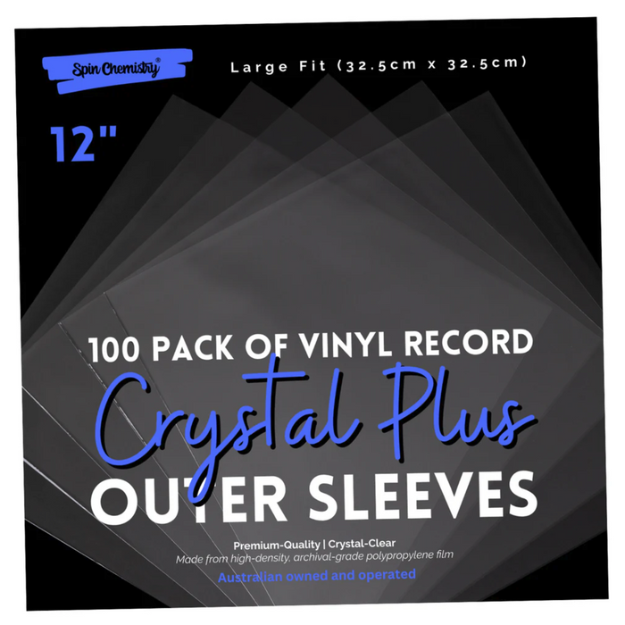 (100 Pack) 12" Vinyl Record Outer Sleeves