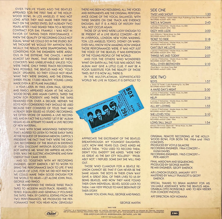 The Beatles - The Beatles At The Hollywood Bowl (Vinyl LP)[Gatefold]