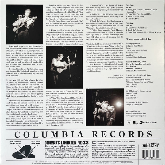 Bob Dylan - Bob Dylan In Concert Brandeis University 1963 (Vinyl LP)