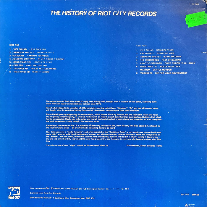 Various - Life's A Riot With Riot City Records (Vinyl LP)