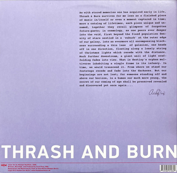 Ariel Pink - Thrash And Burn (Vinyl 2LP)[Gatefold]