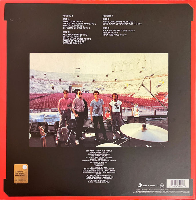 Lou Reed - Live In Italy (Vinyl 2LP)[Gatefold]
