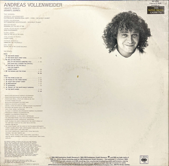 Andreas Vollenweider - White Winds (Seeker's Journey) (Vinyl LP)