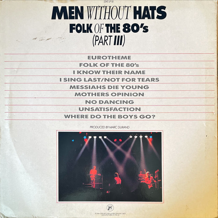 Men Without Hats - Folk Of The 80's (Part III) (Vinyl LP)