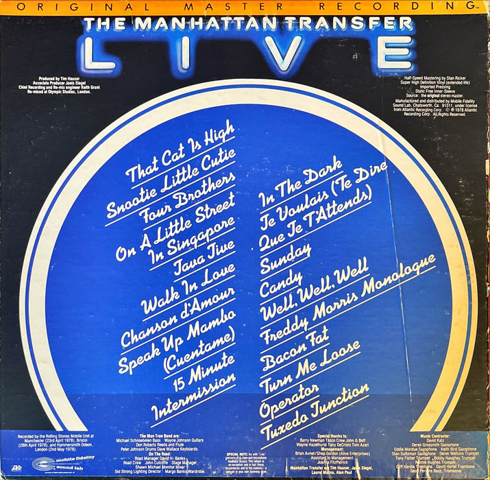 The Manhattan Transfer ‎- Live (Vinyl LP)