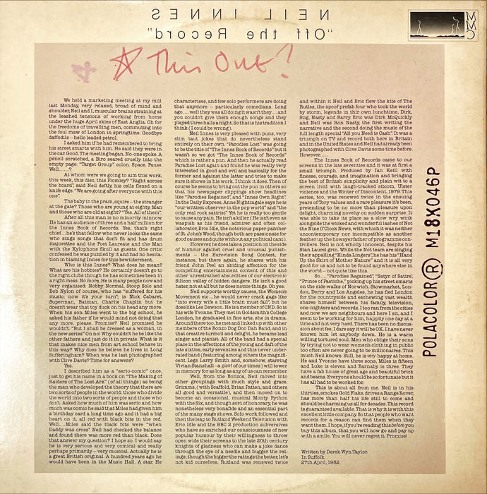 Neil Innes ‎- Off The Record (Vinyl 2LP)[Gatefold]