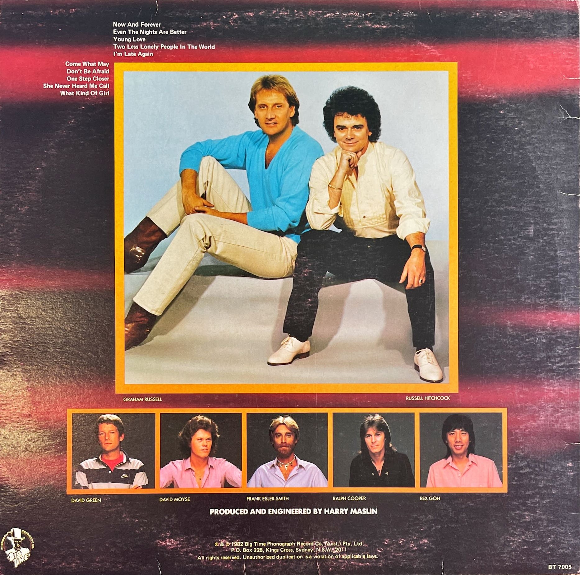 Air Supply Now And Forever (Vinyl LP) — Record Exchange