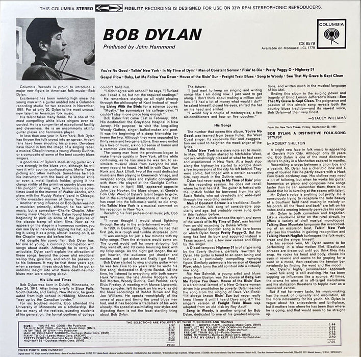 Bob Dylan - Bob Dylan (Vinyl LP)
