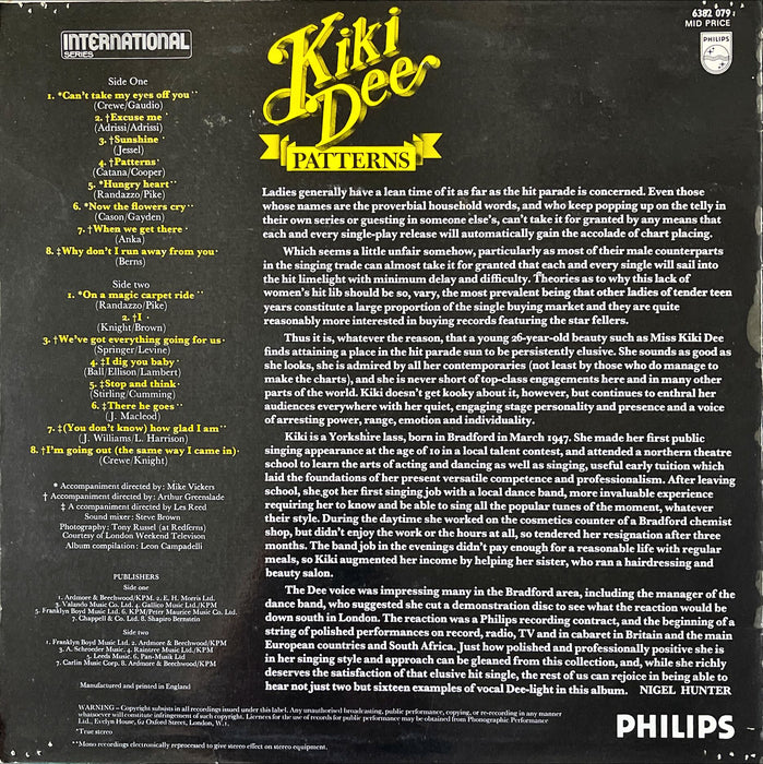 Kiki Dee - Patterns (Vinyl LP)