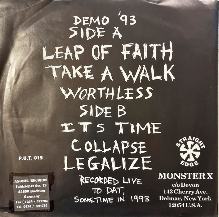 Monster X - Demo '93 (7" Vinyl)