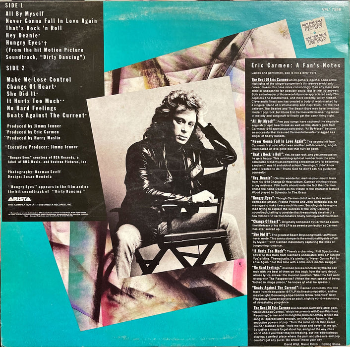 Eric Carmen - The Best Of Eric Carmen (Vinyl LP)