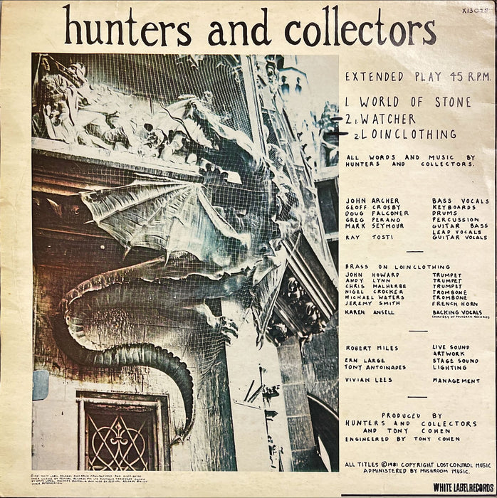 Hunters & Collectors - World Of Stone (12" Single)