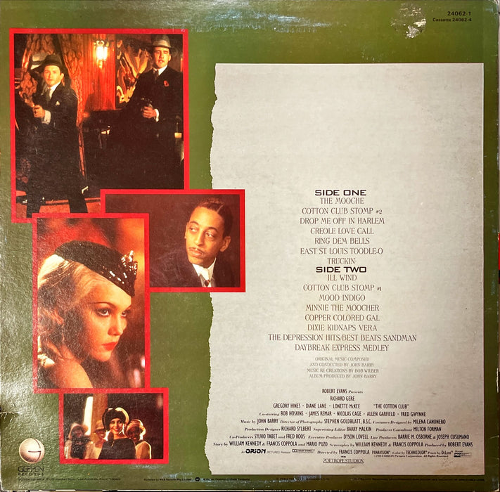 John Barry - The Cotton Club (Original Motion Picture Soundtrack)(Vinyl LP)