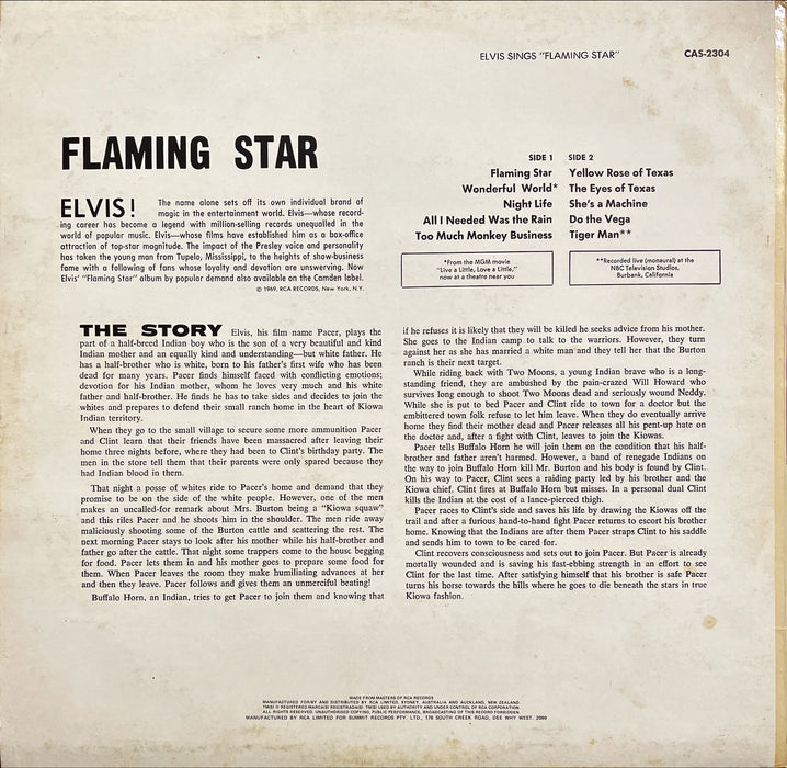 Elvis Presley - Elvis Sings "Flaming Star" (Vinyl LP)
