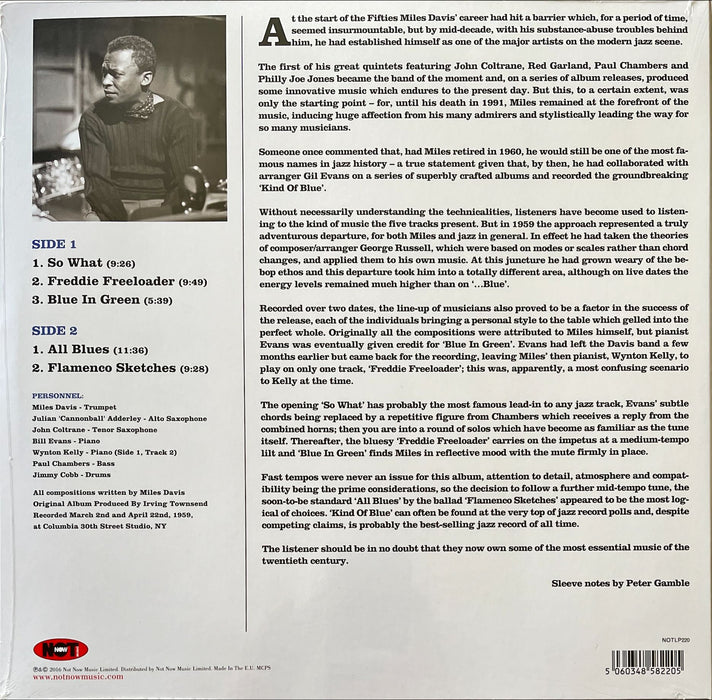 Miles Davis - Kind Of Blue (Vinyl LP)