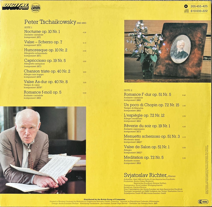 Sviatoslav Richter, Pyotr Ilyich Tchaikovsky - Tschaikowsky Svjatoslav Richter (Vinyl LP)