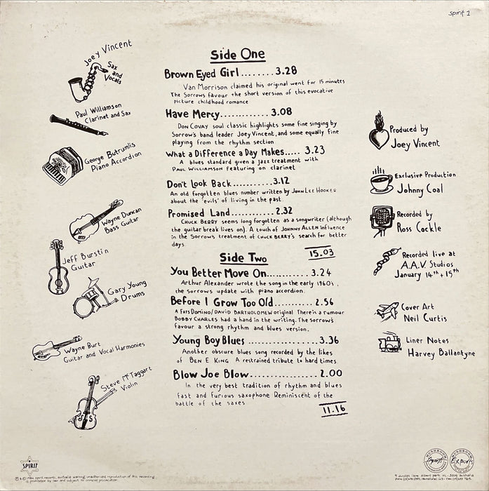 The Black Sorrows - Sonola (Vinyl LP)