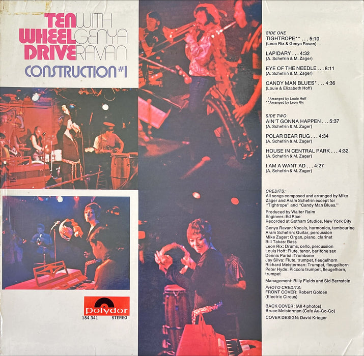 Ten Wheel Drive With Genya Ravan - Construction #1 (Vinyl LP) — Record ...