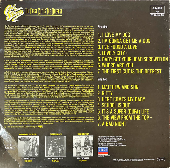 Cat Stevens - The First Cut Is The Deepest (Vinyl LP)