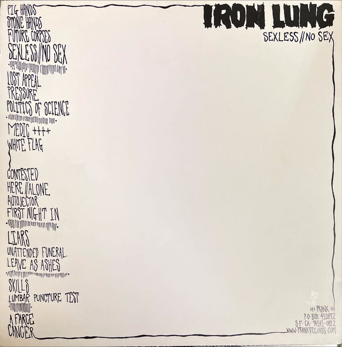 Iron Lung - Sexless // No Sex (Vinyl LP)