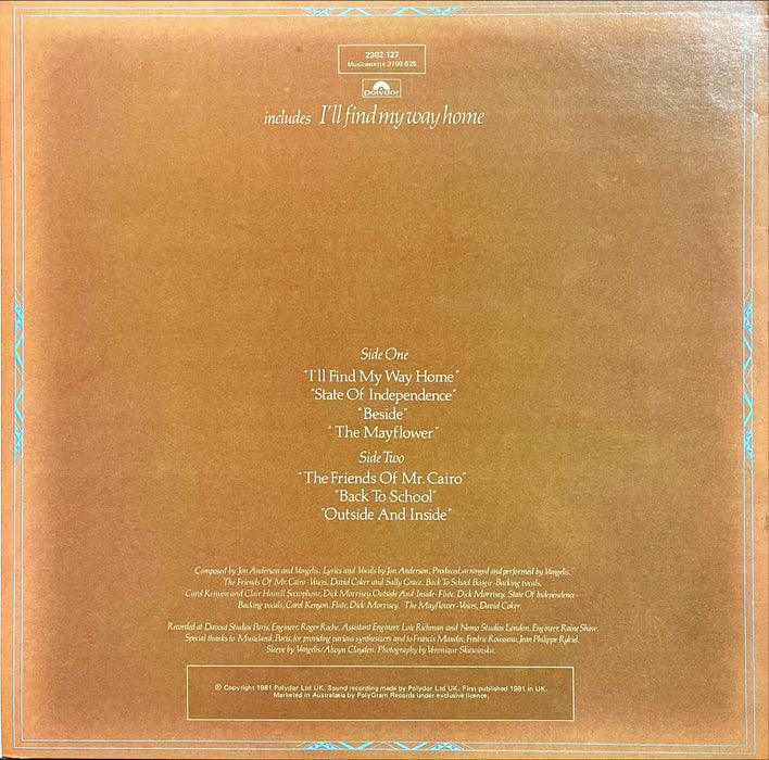 Jon & Vangelis - The Friends Of Mr. Cairo (Vinyl LP)