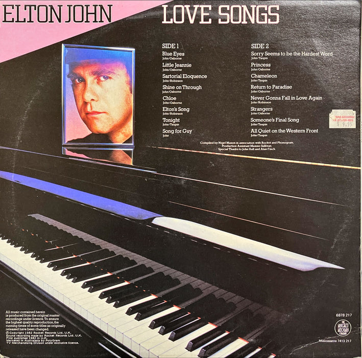 Elton John - Love Songs (Vinyl LP)