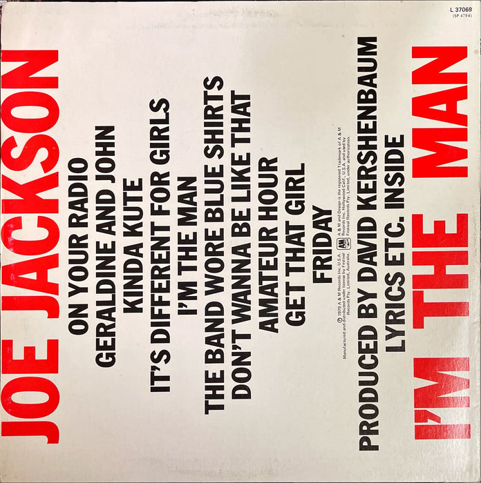 Joe Jackson - I'm The Man (Vinyl LP)