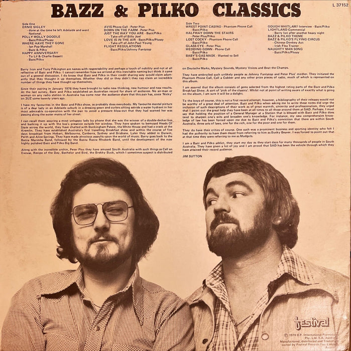 Barry Ion And Tony Pilkington (Bazz And Pilko) - Classics (Vinyl LP)
