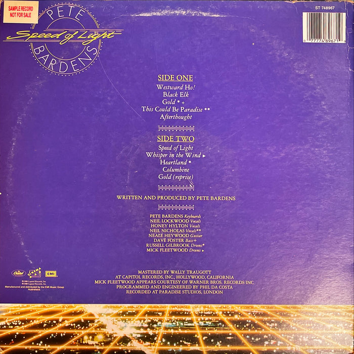 Peter Bardens - Speed Of Light (Vinyl LP)