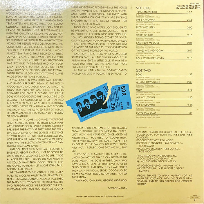 The Beatles - The Beatles At The Hollywood Bowl (Vinyl LP)[Gatefold]