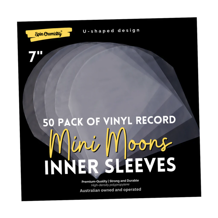 (50 Pack) 7" Record Inner Sleeves (Mini Moons)