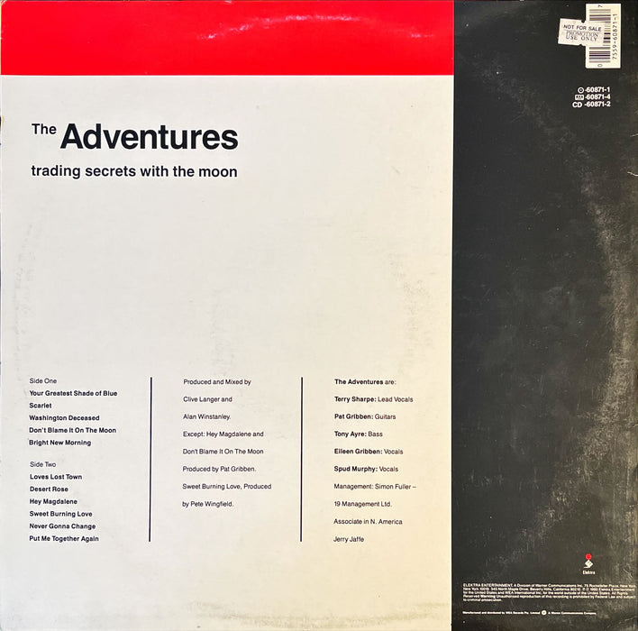 The Adventures - Trading Secrets With The Moon (Vinyl LP)