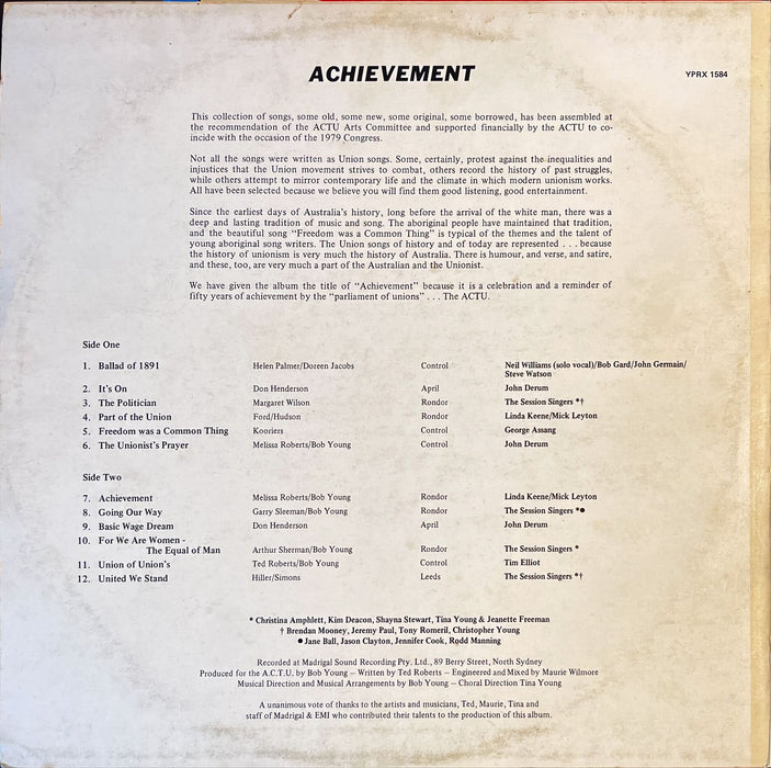 Various - ACTU Achievement (Vinyl LP)