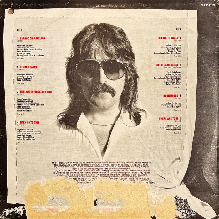 Jon Lord - Before I Forget (Vinyl LP)