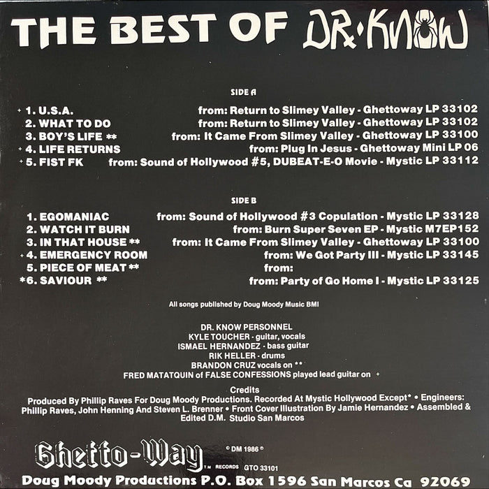 Dr. Know - The Best Of Dr. Know (Vinyl LP)
