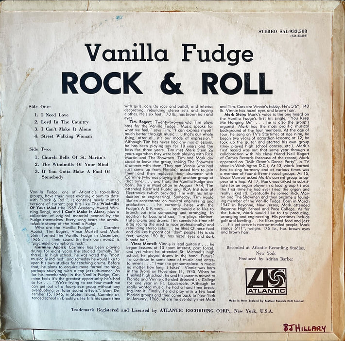 Vanilla Fudge - Rock & Roll (Vinyl LP)