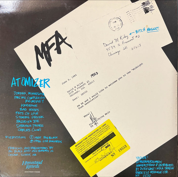 Big Black ‎- Atomizer (Vinyl LP)