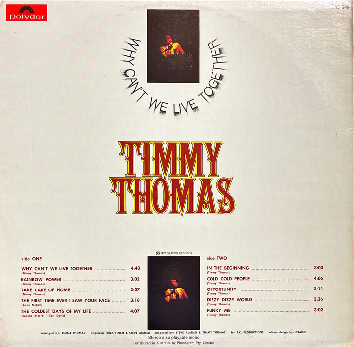 Timmy Thomas - Why Can't We Live Together (Vinyl LP)