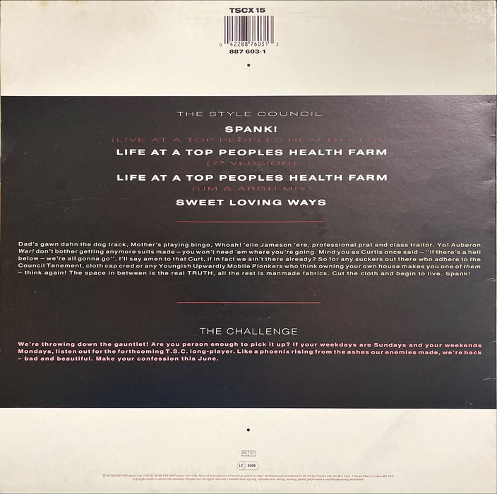 The Style Council - Life At A Top Peoples Health Farm (12" Single)