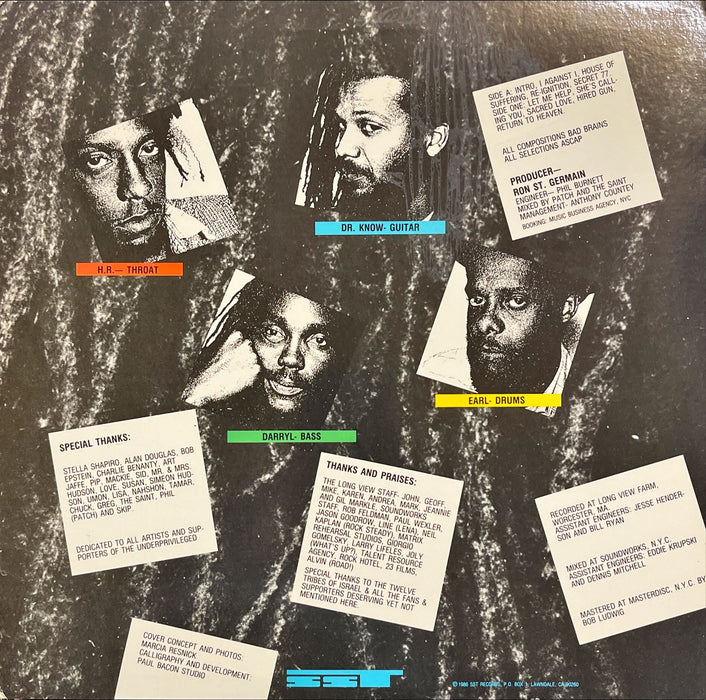 Bad Brains ‎- I Against I (Vinyl LP)