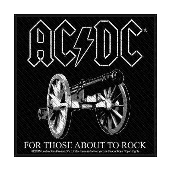 AC/DC - For Those About To Rock (Black)(Sew-On Patch)