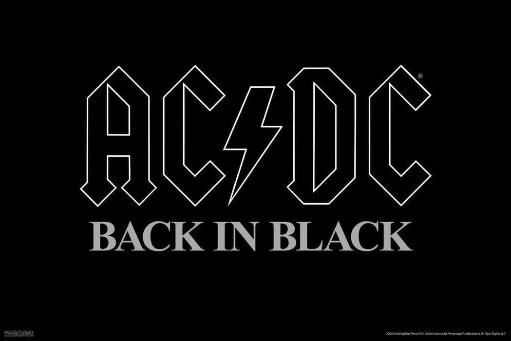 AC/DC - Back in Black Album Cover (Poster)
