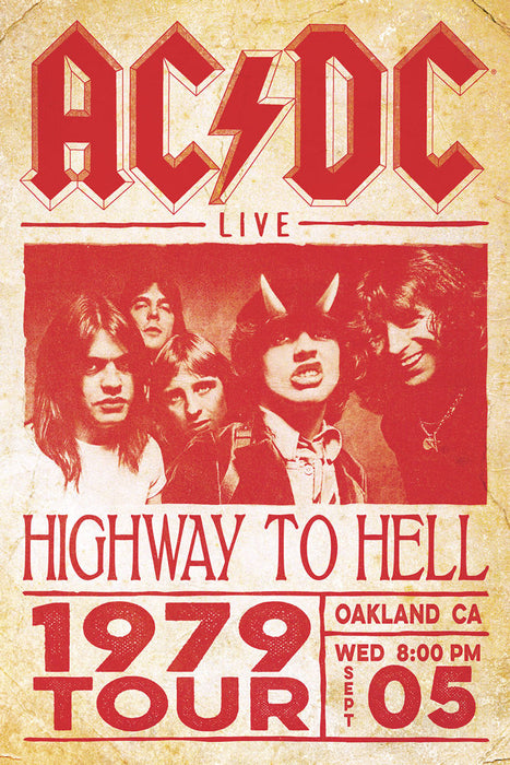 AC/DC - Highway To Hell 1979 Tour Concert (Maxi Poster)