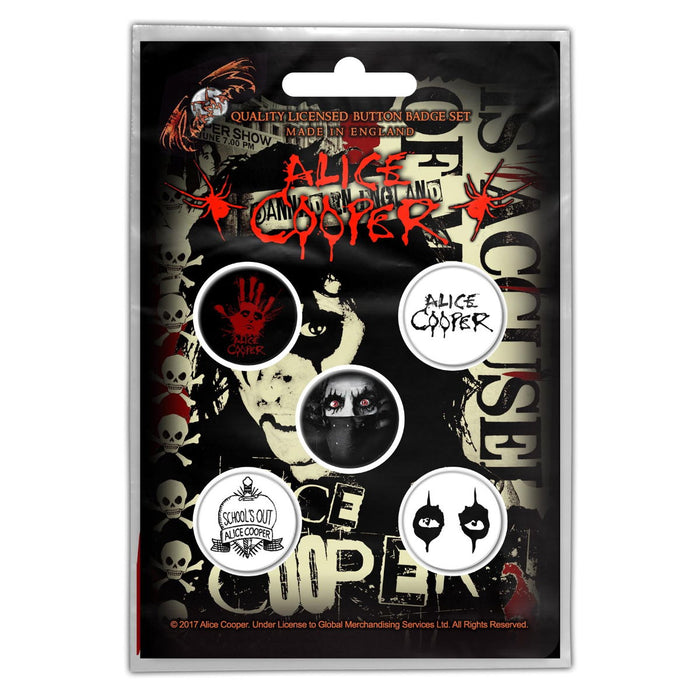 Alice Cooper - Eyes (Button Badge Set)