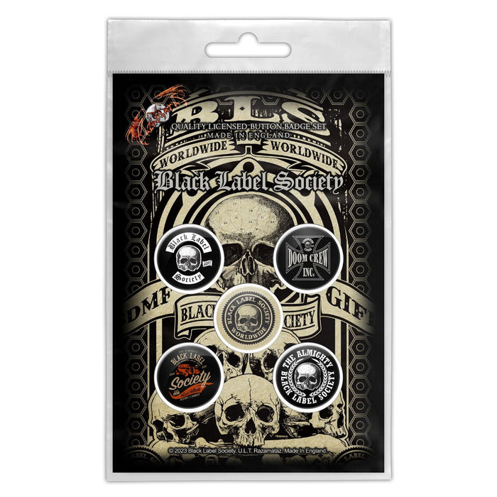 Black Label Society - Worldwide (Button Badge Set)