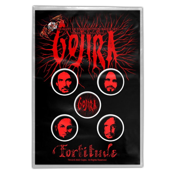 Gojira - Fortitude (Button Badge Set)