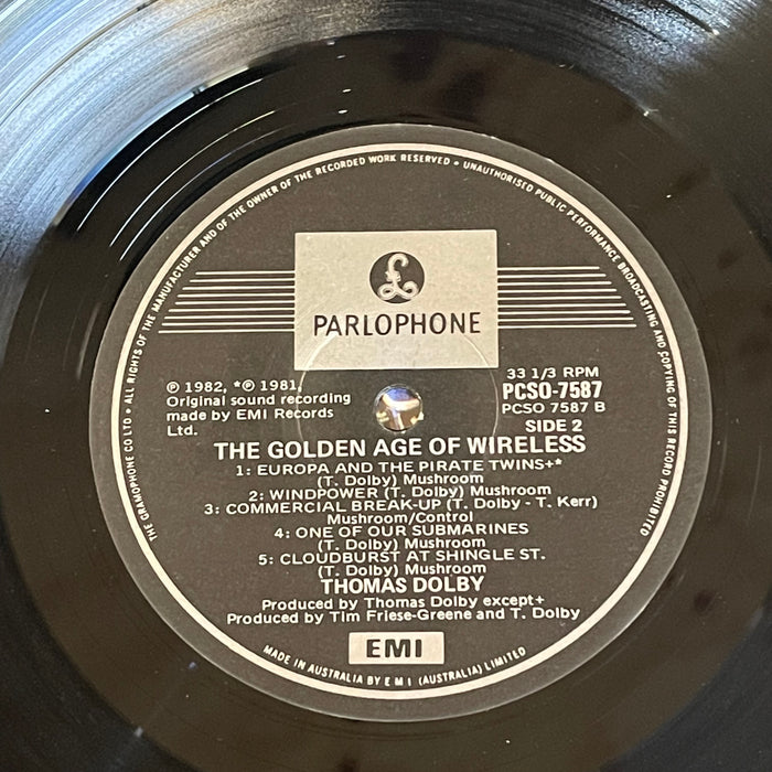 Thomas Dolby ‎- The Golden Age Of Wireless (Vinyl LP)