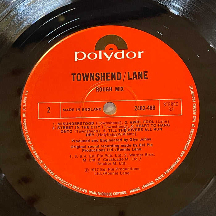 Pete Townshend • Ronnie Lane - Rough Mix (Vinyl LP)